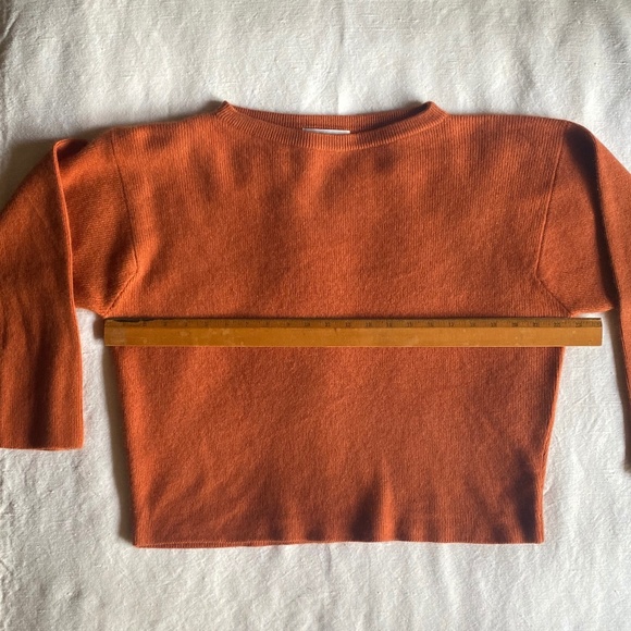 Dusan Womens Orange Silk and Cashmere Sweater Sz Large Lagenlook Luxury Designer - Picture 7 of 12